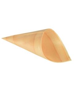 Photo Cornet en bois pour aliments - 85 x 45 mm PAP STAR Pure