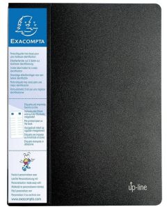 Photo Protège-documents de 160 vues en PP - Noir EXACOMPTA Opaque Up Line