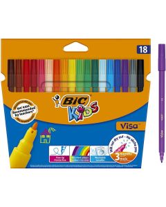 Photo BIC : Lot de 18 feutres à dessin - Visa Kids