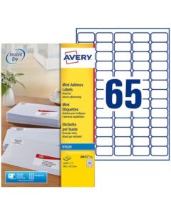 Photo Petites étiquettes - 38,1 x 21,2 mm - Jet d'encre - Blanc AVERY