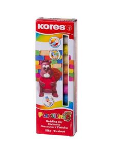 Photo Lot de 10 rouleaux de pâte à modeler pour enfants - Plastilina : KORES