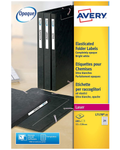 Photo Etiquettes Dos de classeur 11 x 134 mm - Blanc AVERY Lot de 1625