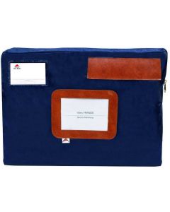 Photo Sac navette à soufflet avec zip - 420 x 320 mm - Bleu ALBA Image