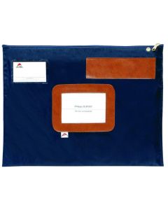 Photo Sac navette avec zip - 420 x 320 mm - Bleu ALBA Image