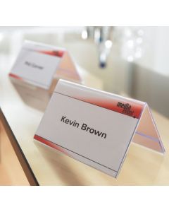 Photo SIGEL : Lot de 10 présentoirs de table - 100 x 60 mm TA136