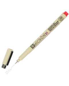 Photo Stylo feutre à pointe fine - 0,25 mm - Rouge : SAKURA Pigma Micron 01 (XSDK0119)