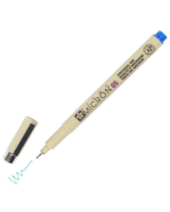 Photo Stylo feutre à pointe fine - 0,45 mm - Bleu : SAKURA Pigma Micron 05 (XSDK0536)