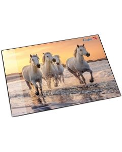 Photo Sous-mains de bureau - 400 x 530 mm - Chevaux sur la plage LAUFER