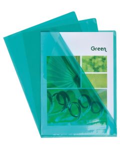 EXACOMPTA : Pochettes à coins A4 en pvc lisse - Vert