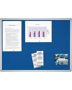 Tableau d'affichage en Textile - Bleu - 600 x 900 mm : FRANKEN PRO Modèle