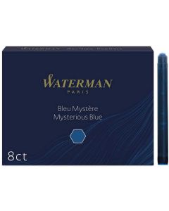 WATERMAN Boite de 8 grandes Cartouches d'encre - Bleu
