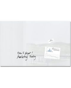 SIGEL : Tableau magnétique en verre - 1000 x 650 mm - Blanc GL141