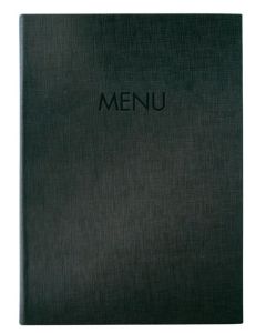 Chemise pour menu A4 en plastique - Anthracite SIGEL