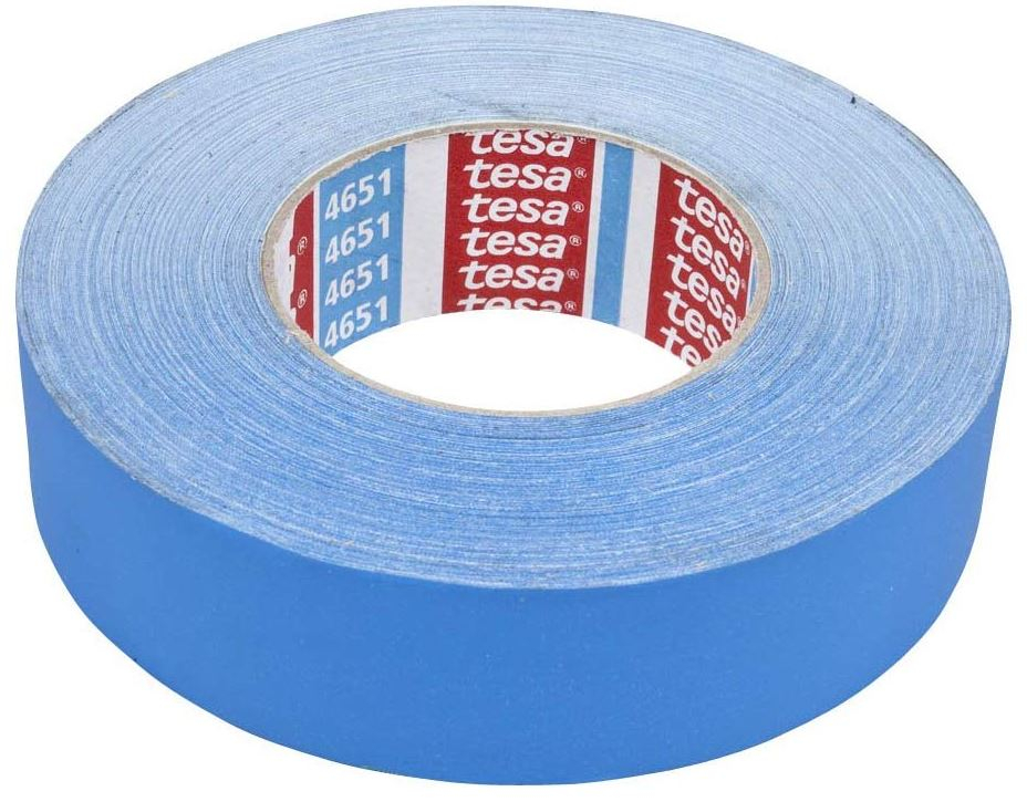 Ruban adhésif en vinyle - Bleu - 38 mm x 50 m TESA 4651 Premium